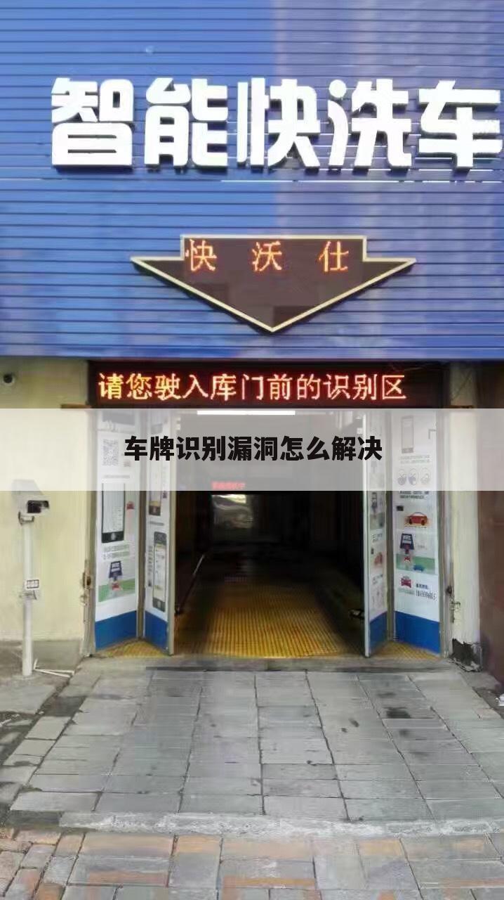 车牌识别漏洞怎么解决