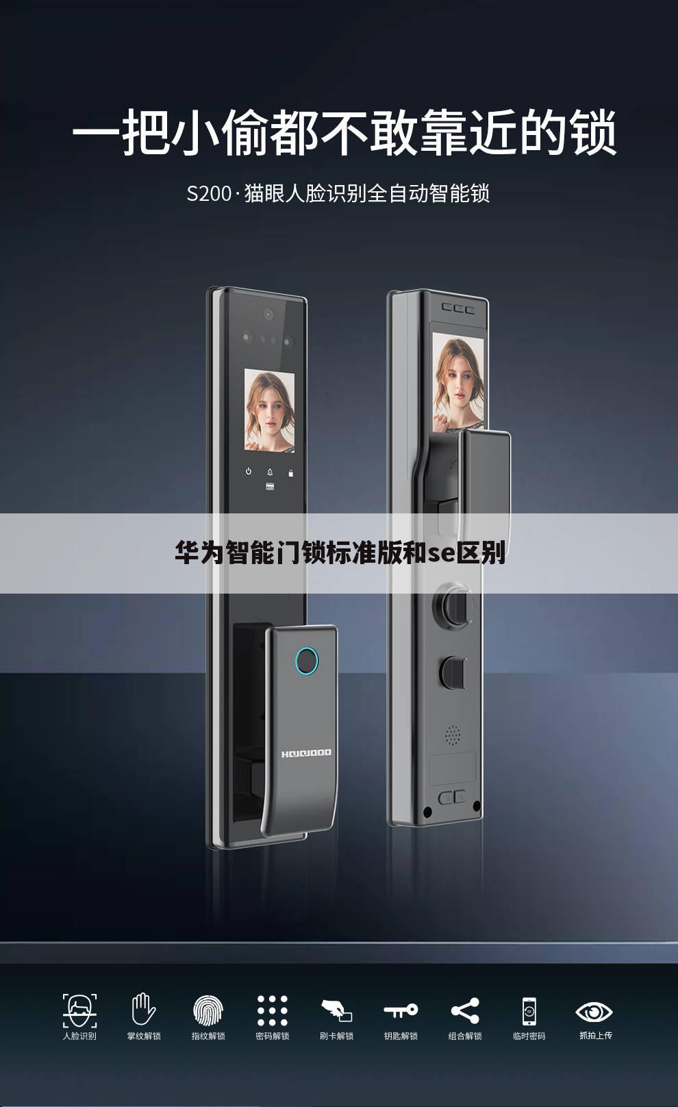 华为智能门锁标准版和se区别
