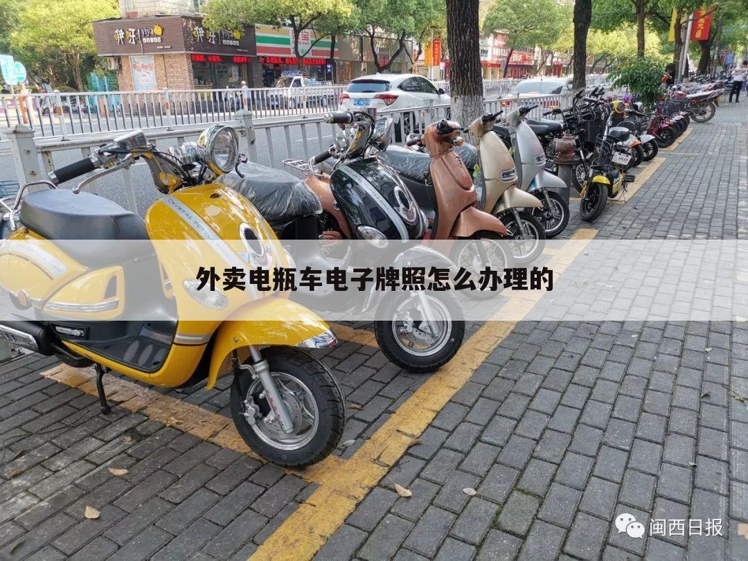 外卖电瓶车电子牌照怎么办理的