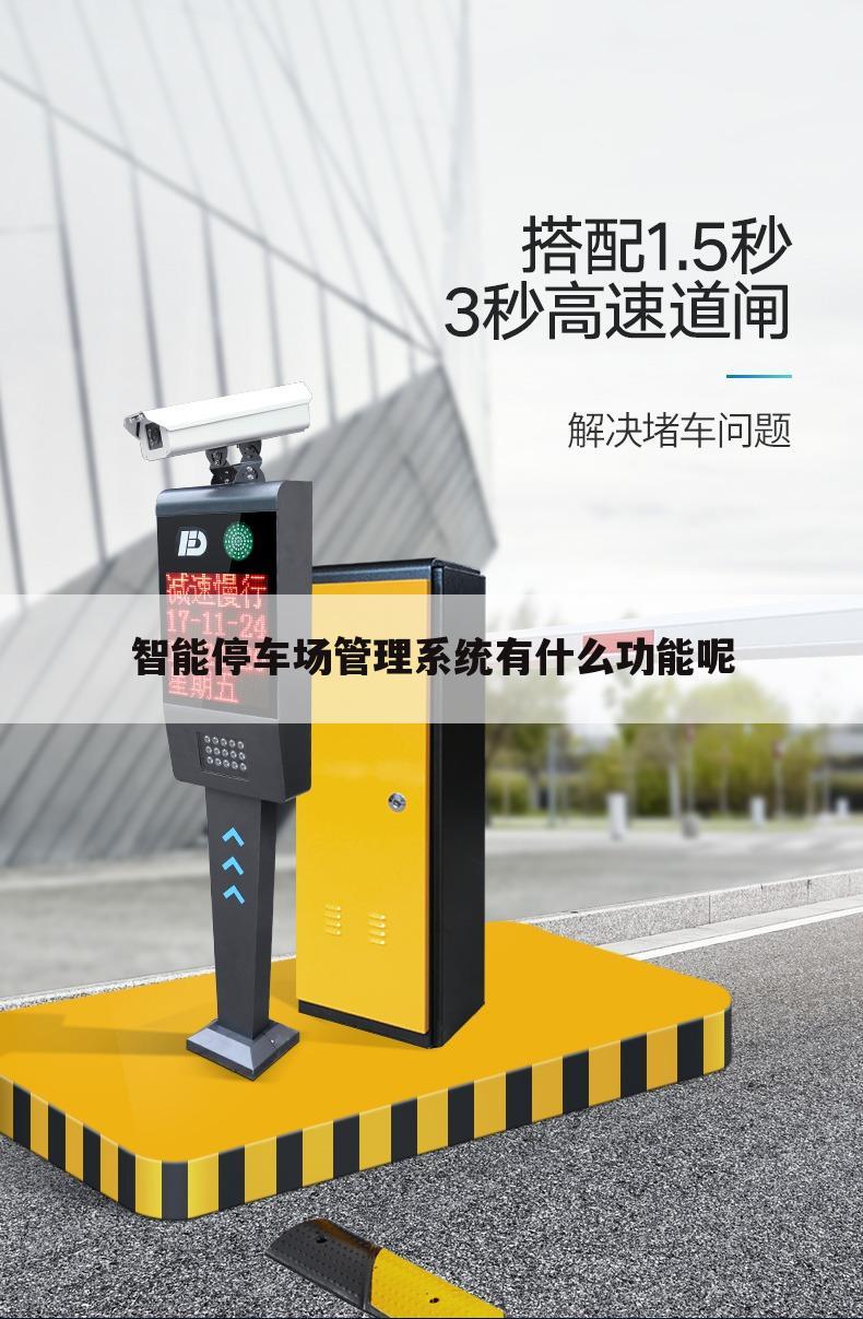 智能停车场管理系统有什么功能呢