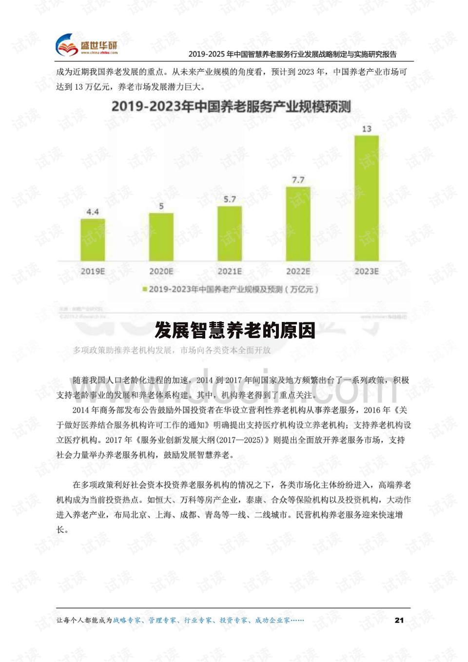 发展智慧养老的原因