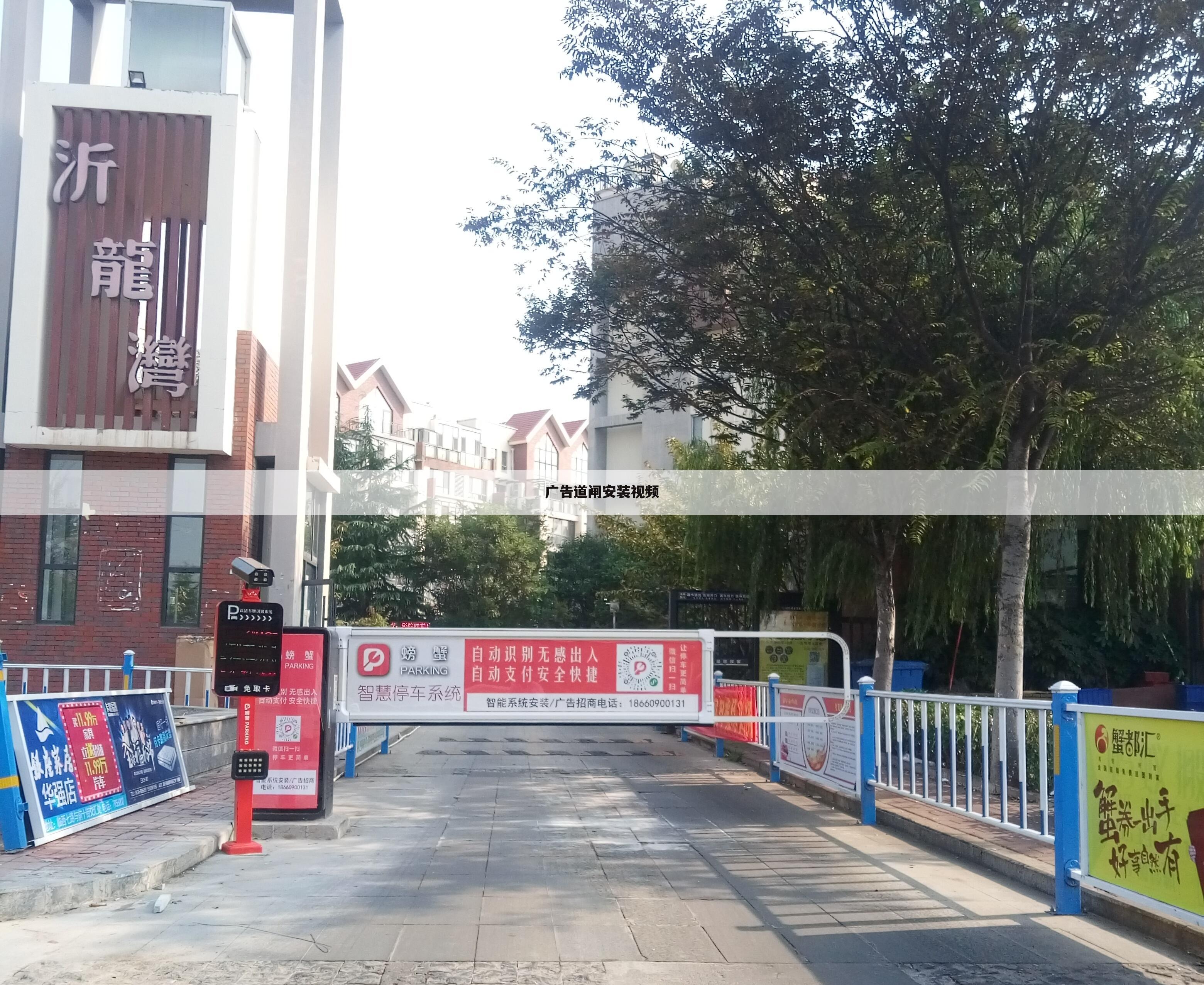 广告道闸安装视频