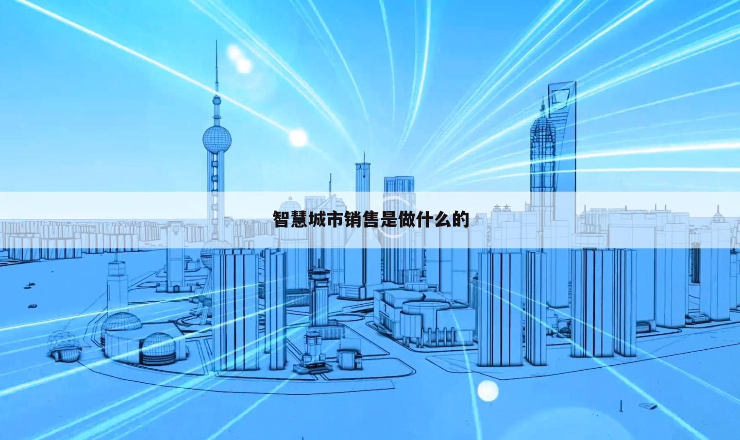 智慧城市销售是做什么的