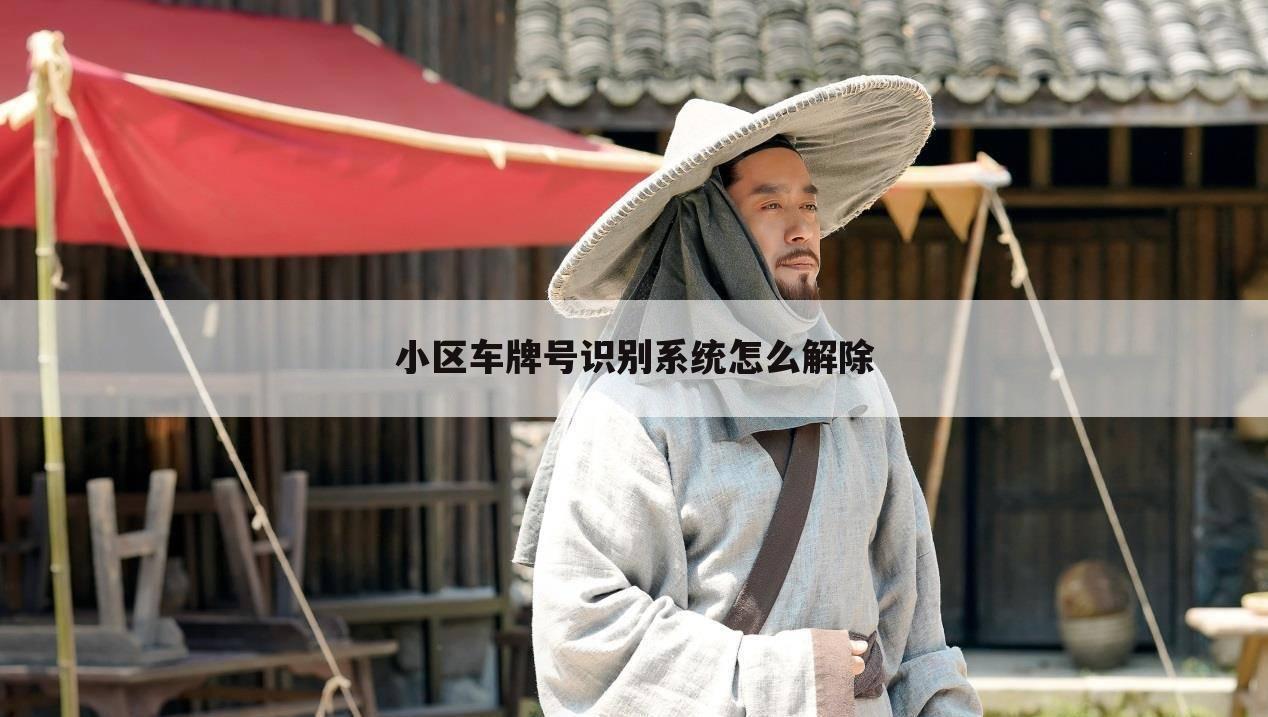 小区车牌号识别系统怎么解除