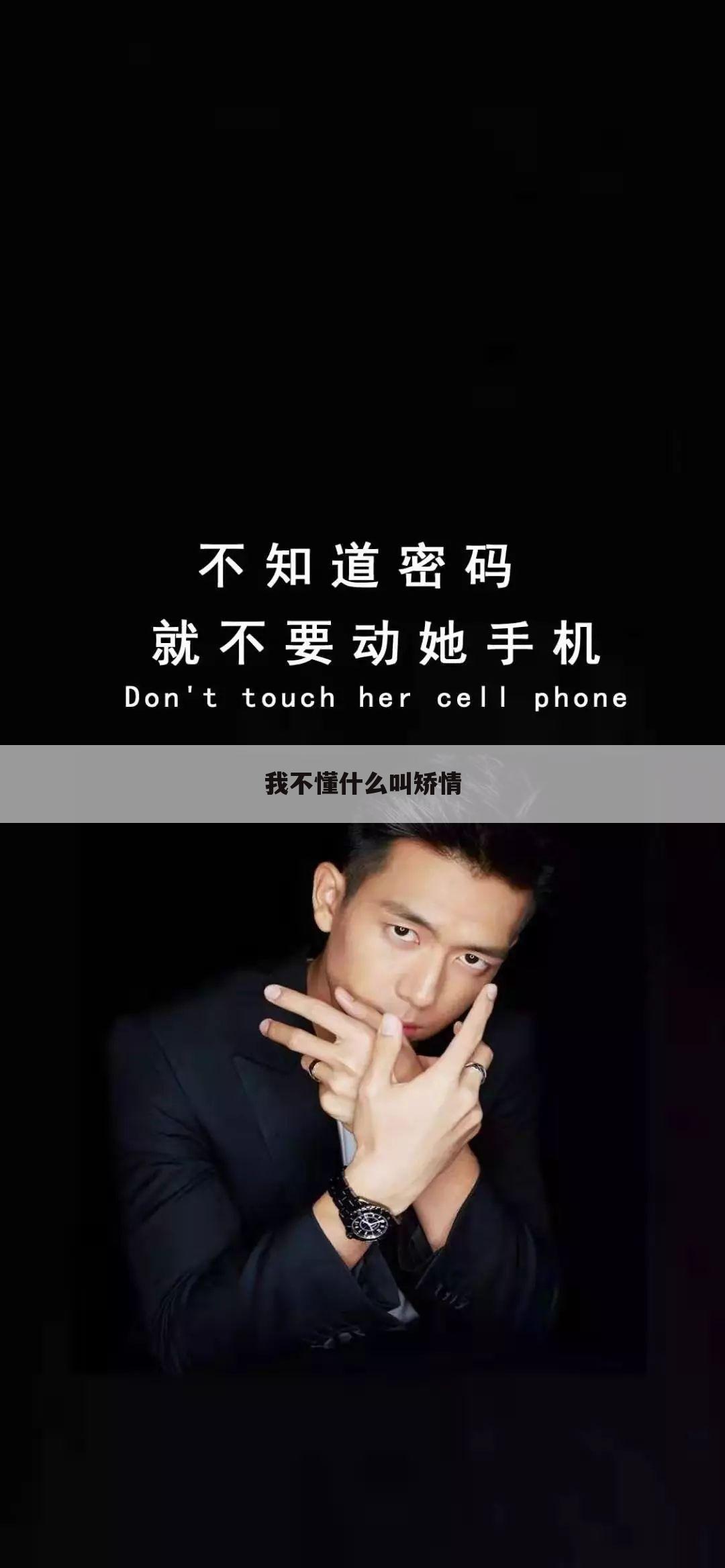 我不懂什么叫矫情