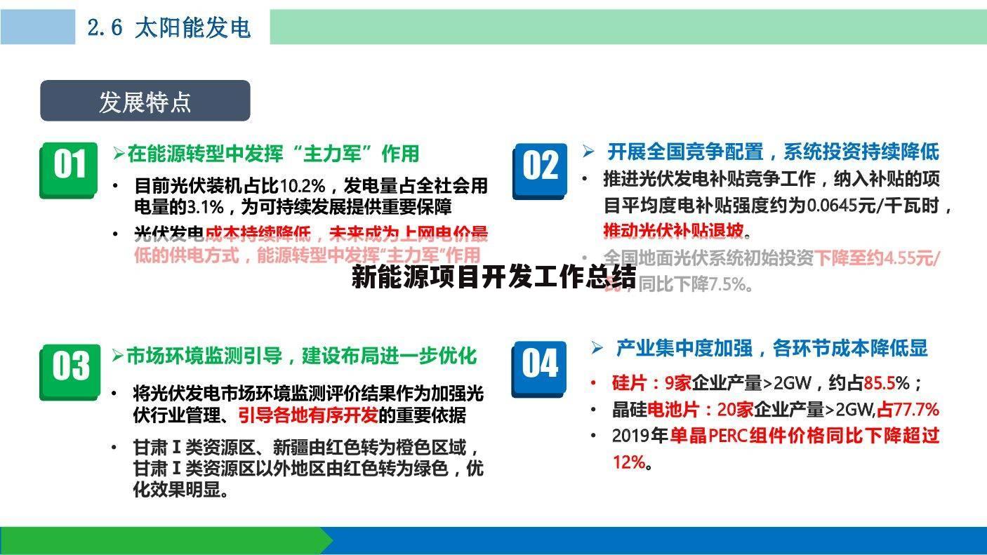 新能源项目开发工作总结